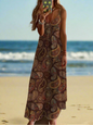 Women's Elegant Vintage Sleeveless V-Neck Halter Summer Dress Collection - ALOE WINGS STORE