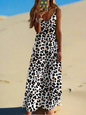 Women's Elegant Vintage Sleeveless V-Neck Halter Summer Dress Collection - ALOE WINGS STORE