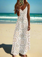 Women's Elegant Vintage Sleeveless V-Neck Halter Summer Dress Collection - ALOE WINGS STORE