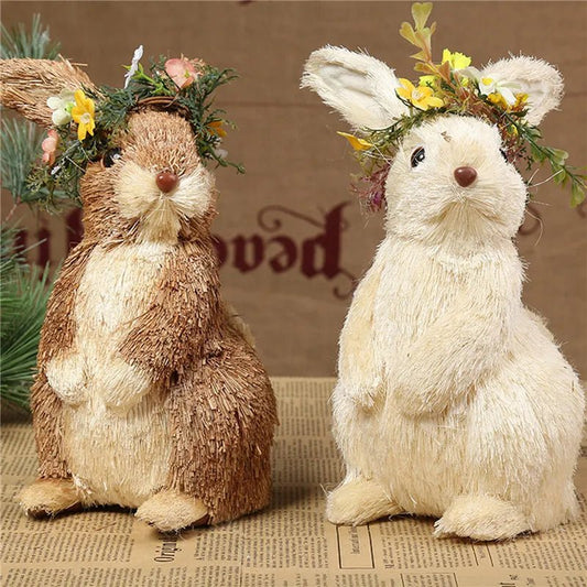 Cute Easter Bunny made from Straws [SELECTION] - ALOE WINGS STORE