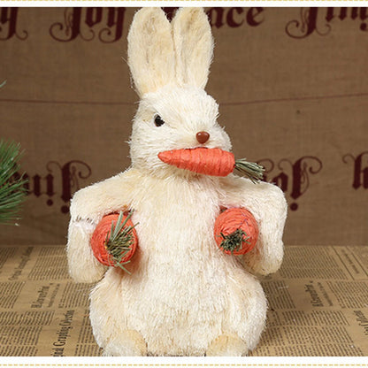 Cute Easter Bunny made from Straws [SELECTION] - ALOE WINGS STORE