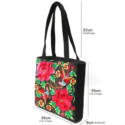 Embroidered Ethnic Floral Embroidered Women's Bag - ALOE WINGS STORE