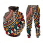 Unisex Ethnic Mandala Print 2-Piece Tracksuit Set [SELECTION] - ALOE WINGS STORE