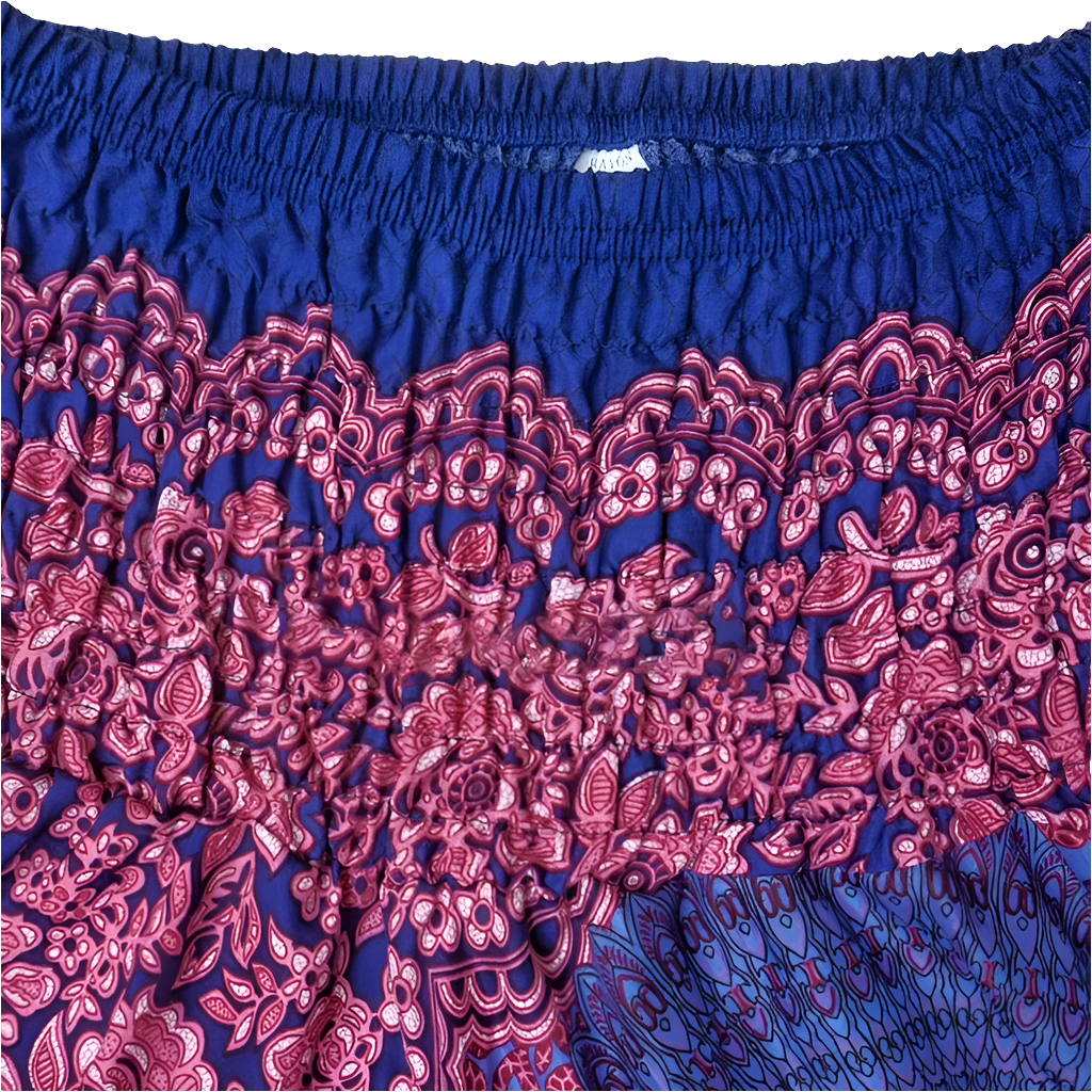 Women's Boho Floral Maxi Skirts – Beachwear, Elastic Waist, Halter Bandage Style - ALOE WINGS STORE