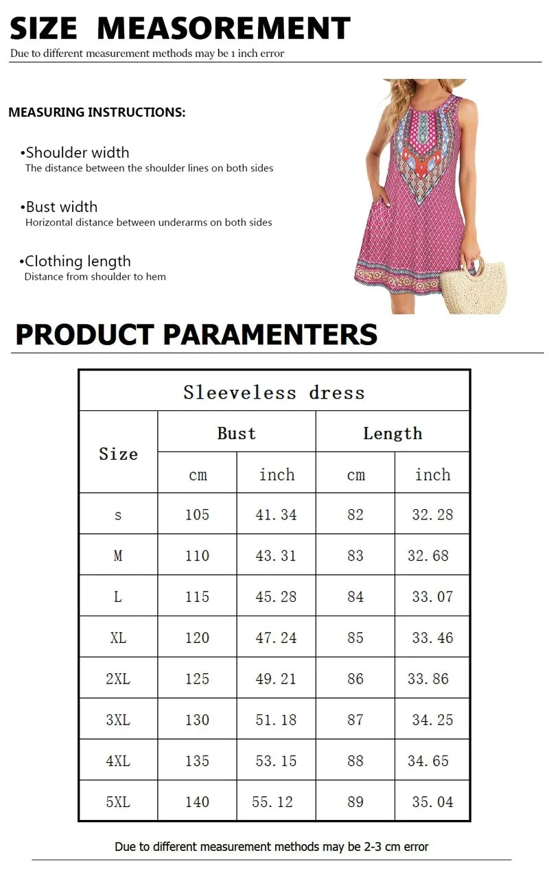 Elegant Sleeveless Knee-Length Dress Collection with Animal and Plant Prints - ALOE WINGS STORE