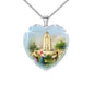 Heart Shaped Crystal Glass Pendant SELECTION - ALOE WINGS STORE