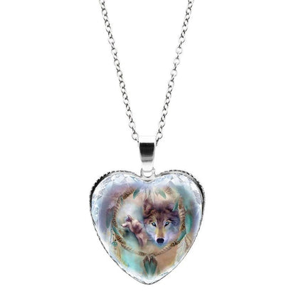 Heart Shaped Crystal Glass Pendant SELECTION - ALOE WINGS STORE