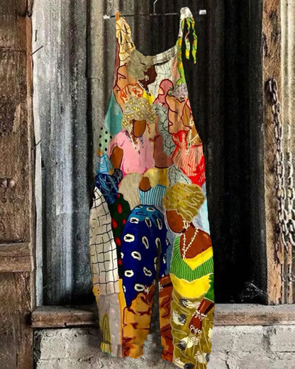 Boho-Chic 3D Printed Loose Jumpsuit & Dungarees Collection - ALOE WINGS STORE