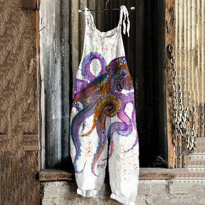 Boho-Chic 3D Printed Loose Jumpsuit & Dungarees Collection - ALOE WINGS STORE