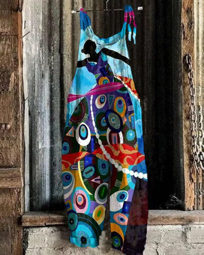 Boho-Chic 3D Printed Loose Jumpsuit & Dungarees Collection - ALOE WINGS STORE