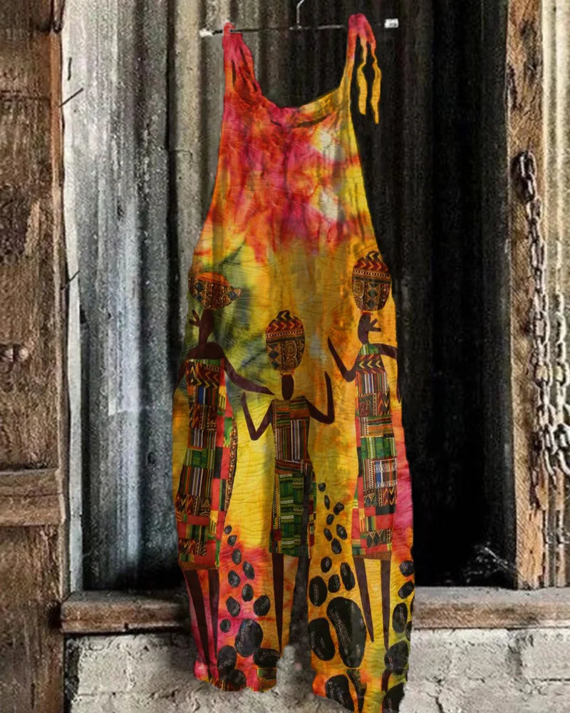 Boho-Chic 3D Printed Loose Jumpsuit & Dungarees Collection - ALOE WINGS STORE