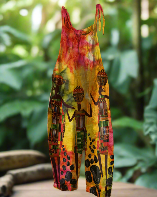 Boho-Chic 3D Printed Loose Jumpsuit & Dungarees Collection - ALOE WINGS STORE