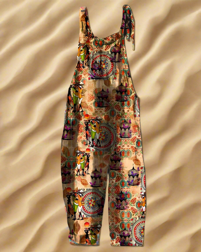 Boho-Chic 3D Printed Loose Jumpsuit & Dungarees Collection - ALOE WINGS STORE