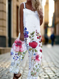 3.Retro Rebel Floral Jumpsuit – Strappy Street Style Romper Collection - ALOE WINGS STORE