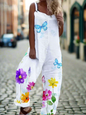 3.Retro Rebel Floral Jumpsuit – Strappy Street Style Romper Collection - ALOE WINGS STORE