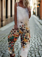 2.Retro Rebel Floral Jumpsuit – Strappy Street Style Romper Collection - ALOE WINGS STORE