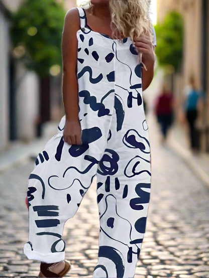 2.Retro Rebel Floral Jumpsuit – Strappy Street Style Romper Collection - ALOE WINGS STORE