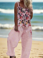1.Retro Rebel Floral Jumpsuit – Strappy Street Style Romper Collection - ALOE WINGS STORE