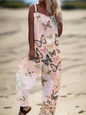 1.Retro Rebel Floral Jumpsuit – Strappy Street Style Romper Collection - ALOE WINGS STORE