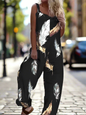 1.Retro Rebel Floral Jumpsuit – Strappy Street Style Romper Collection - ALOE WINGS STORE