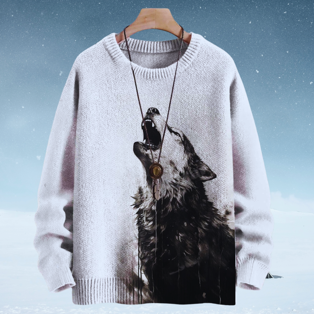 Unisex Casual Sweater with 3D Cat Oil Painting Designs - ALOE WINGS STORE