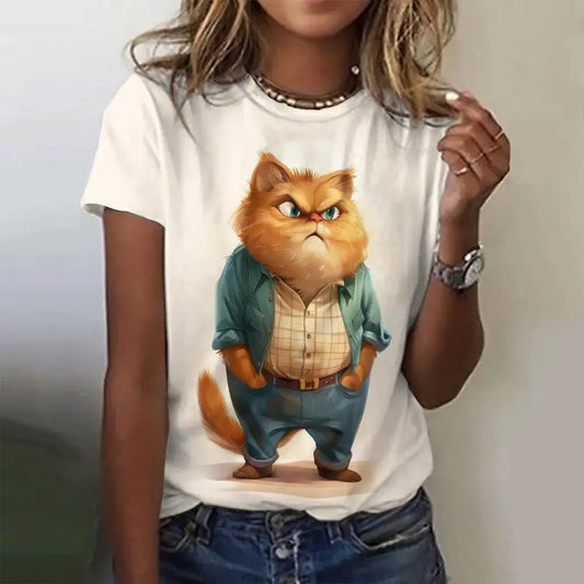 Cute Animal Animation Casual Unisex T-shirts (S-5XL) - ALOE WINGS STORE