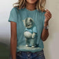 Cute Animal Animation Casual Unisex T-shirts (S-5XL) - ALOE WINGS STORE