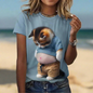 Cute Animal Animation Casual Unisex T-shirts (S-5XL) - ALOE WINGS STORE