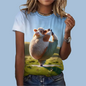 Cute Animal Animation Casual Unisex T-shirts (S-5XL) - ALOE WINGS STORE