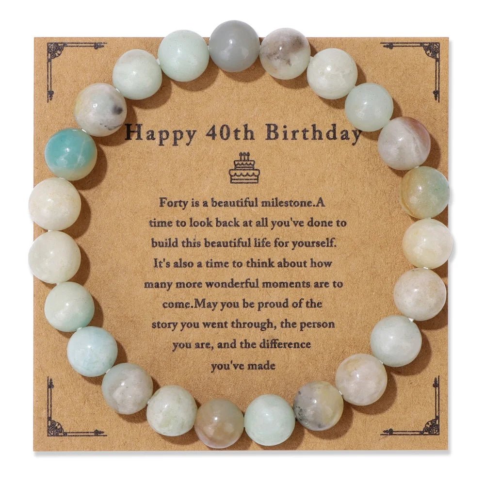 Natural Stone Beaded Bracelet For Birthday SELECTION - ALOE WINGS STORE