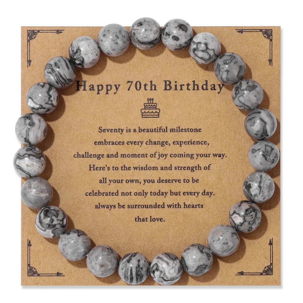 Natural Stone Beaded Bracelet For Birthday SELECTION - ALOE WINGS STORE
