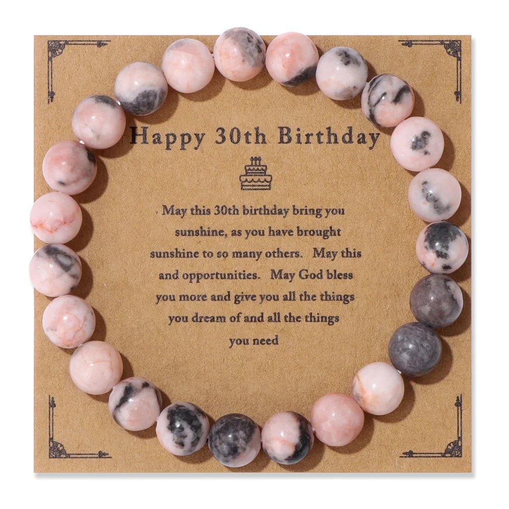 Natural Stone Beaded Bracelet For Birthday SELECTION - ALOE WINGS STORE