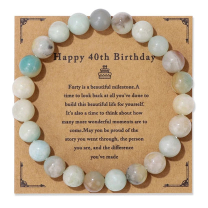 Natural Stone Beaded Bracelet For Birthday SELECTION - ALOE WINGS STORE