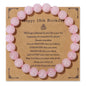 Natural Stone Beaded Bracelet For Birthday SELECTION - ALOE WINGS STORE