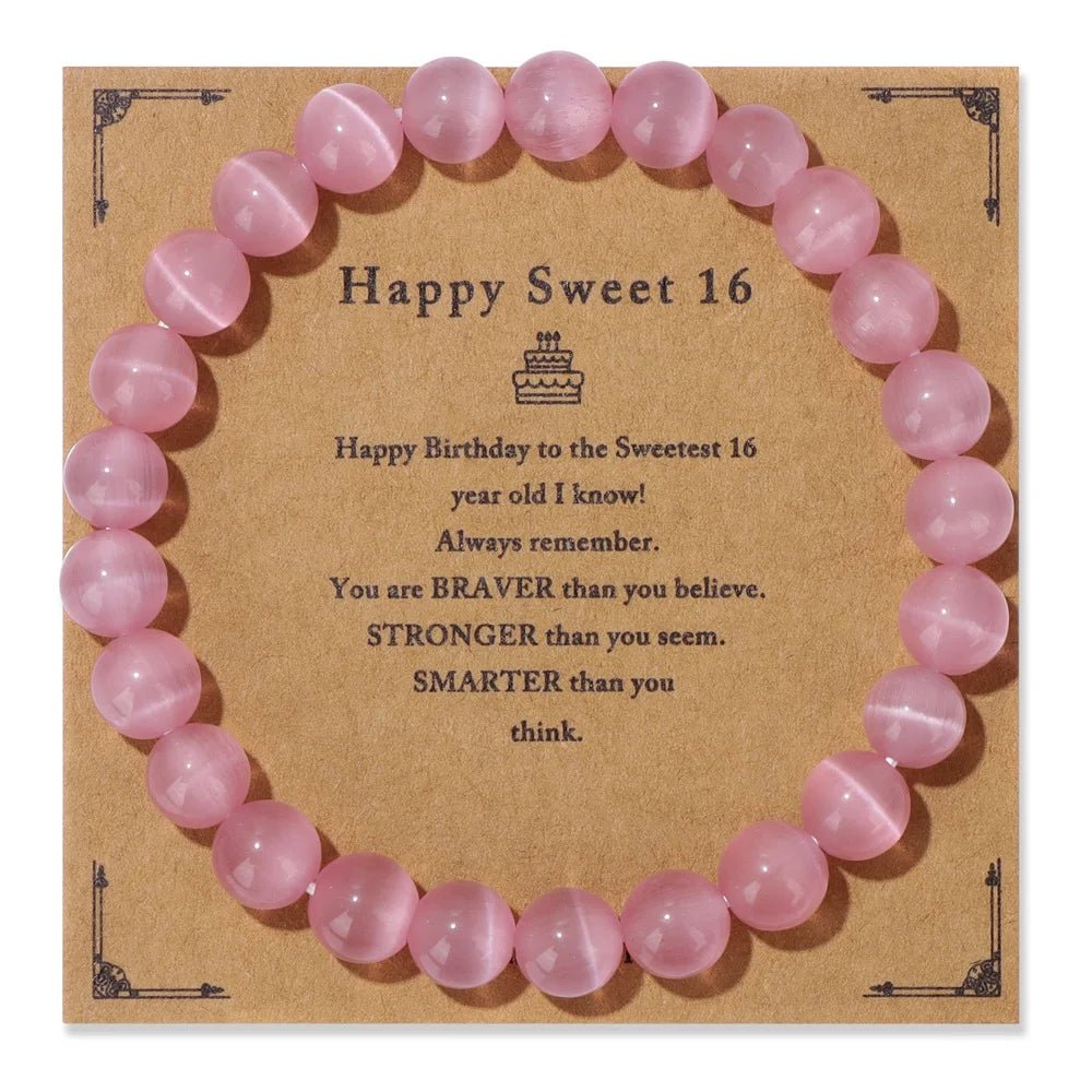 Natural Stone Beaded Bracelet For Birthday SELECTION - ALOE WINGS STORE