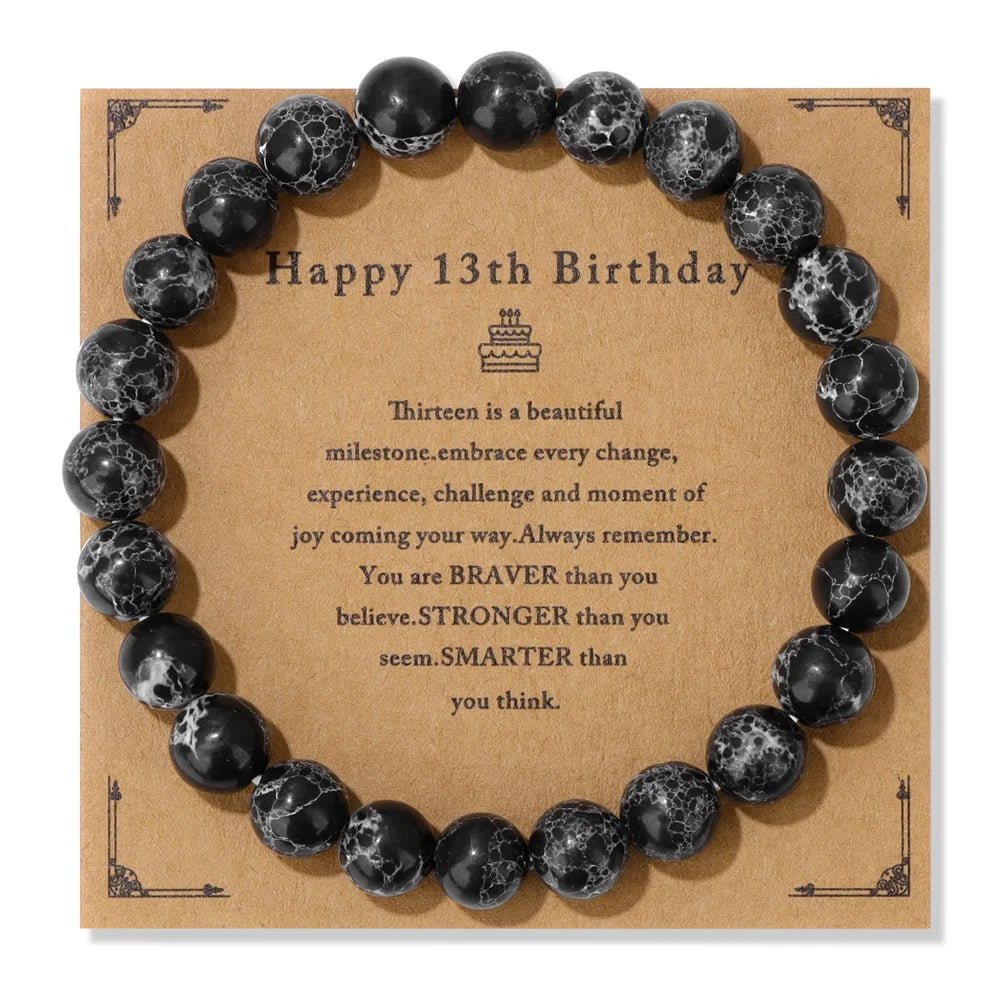 Natural Stone Beaded Bracelet For Birthday SELECTION - ALOE WINGS STORE