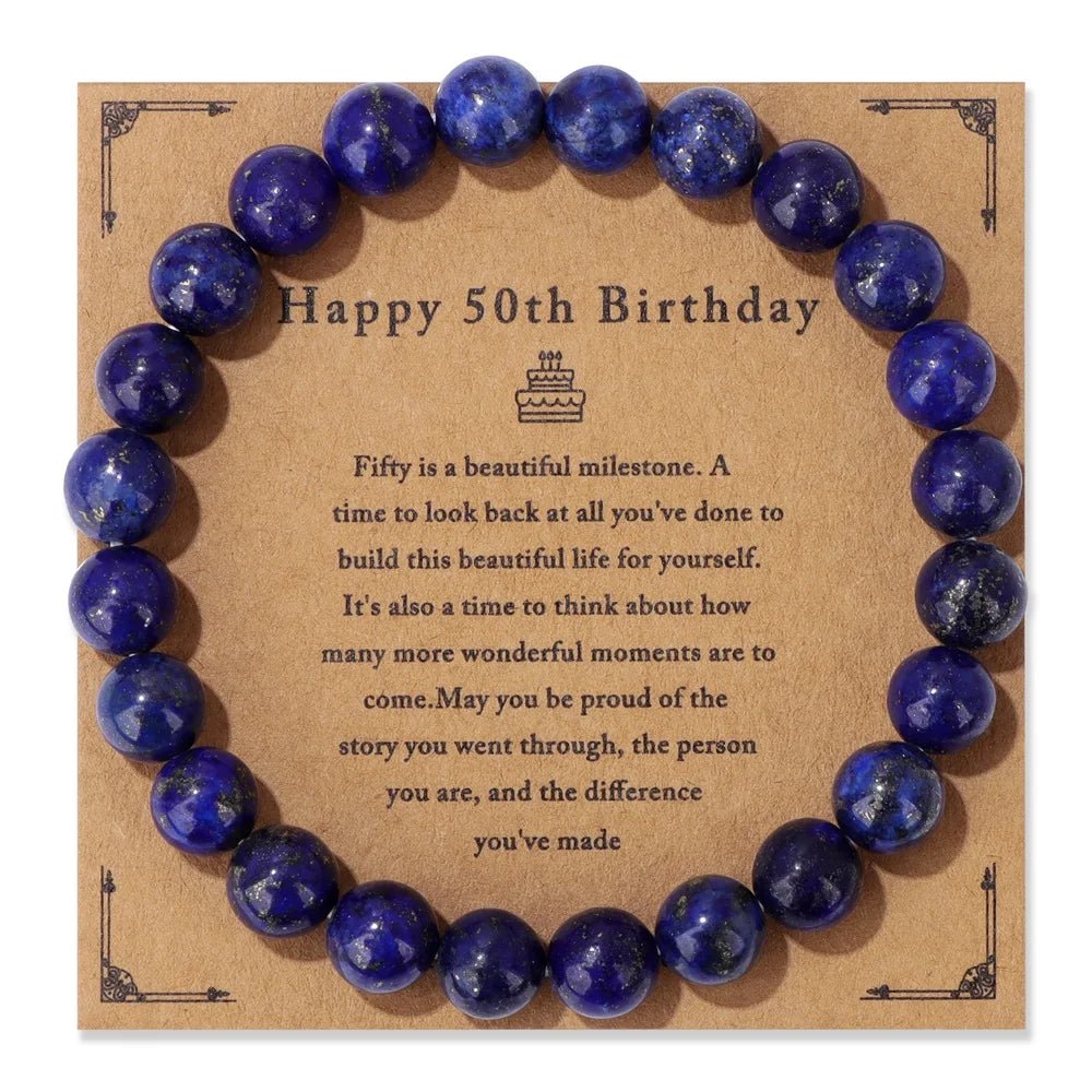 Natural Stone Beaded Bracelet For Birthday SELECTION - ALOE WINGS STORE