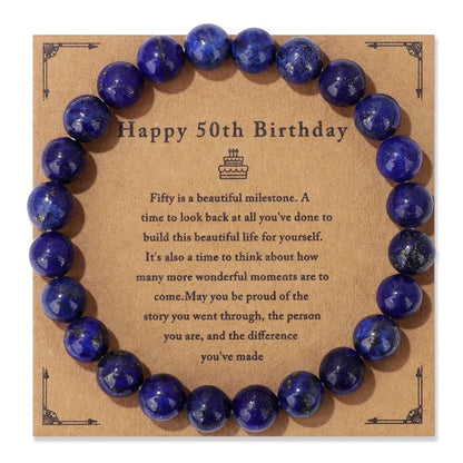 Natural Stone Beaded Bracelet For Birthday SELECTION - ALOE WINGS STORE