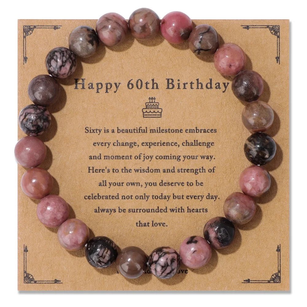 Natural Stone Beaded Bracelet For Birthday SELECTION - ALOE WINGS STORE
