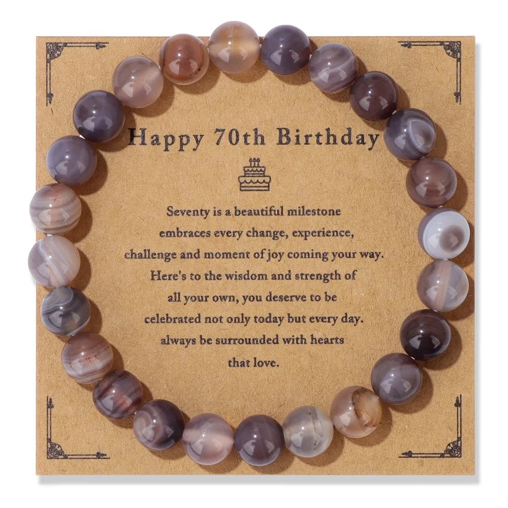 Natural Stone Beaded Bracelet For Birthday SELECTION - ALOE WINGS STORE
