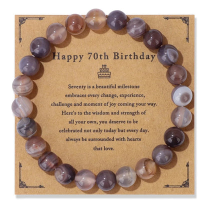 Natural Stone Beaded Bracelet For Birthday SELECTION - ALOE WINGS STORE
