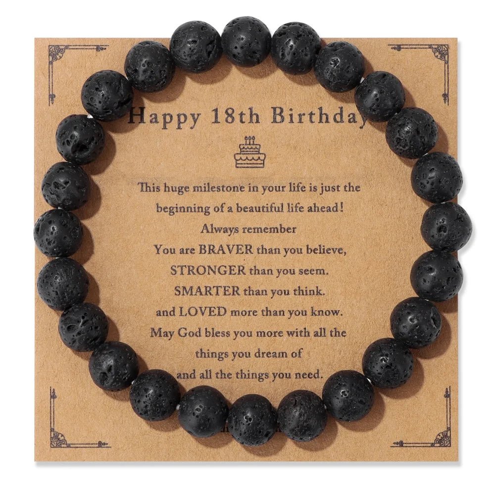 Natural Stone Beaded Bracelet For Birthday SELECTION - ALOE WINGS STORE