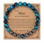 Natural Stone Bead Bracelet With Information Card SELECTION - ALOE WINGS STORE