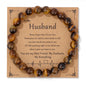 Natural Stone Bead Bracelet With Information Card SELECTION - ALOE WINGS STORE