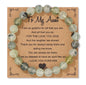 Natural Stone Bead Bracelet With Information Card SELECTION - ALOE WINGS STORE