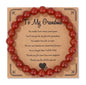 Natural Stone Bead Bracelet With Information Card SELECTION-ALOE WINGS STORE