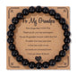 Natural Stone Bead Bracelet With Information Card SELECTION-ALOE WINGS STORE