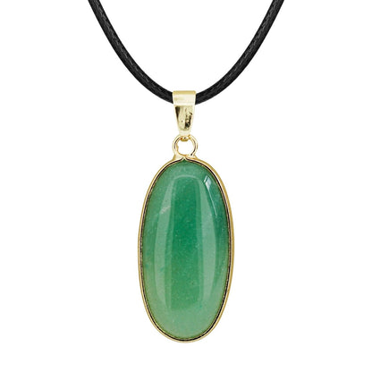 Oblong Gemstones Pendant SELECTION - ALOE WINGS STORE