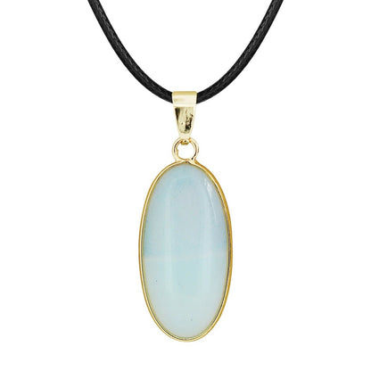 Oblong Gemstones Pendant SELECTION - ALOE WINGS STORE