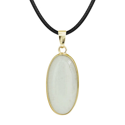 Oblong Gemstones Pendant SELECTION - ALOE WINGS STORE